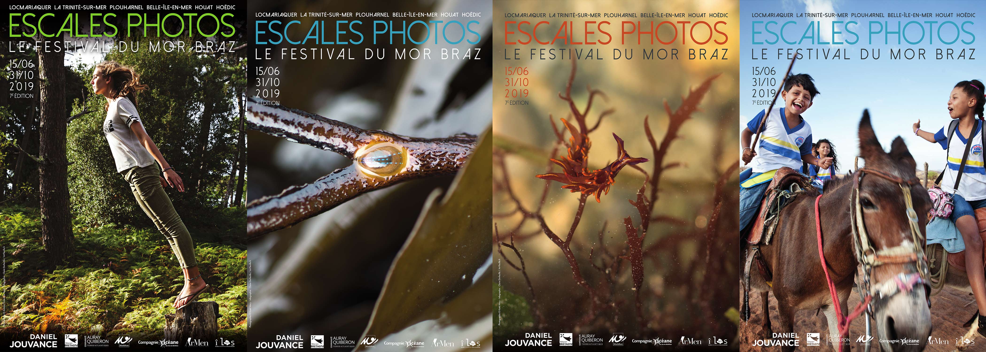 Les 4 affiches de l'édition 2019 du festival escales photos